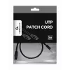 Cabo de rede Gembird PP12-0.5M/BK RJ45 Cat5e 0,5m preto