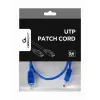 Cabo de patch GEMBIRD - Cat 5e - UTP - 50 cm - azul