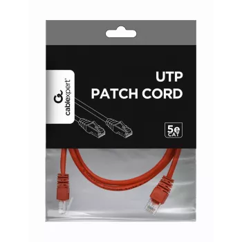 Cabo de rede GEMBIRD - Cat 5e - UTP - 2 m - vermelho