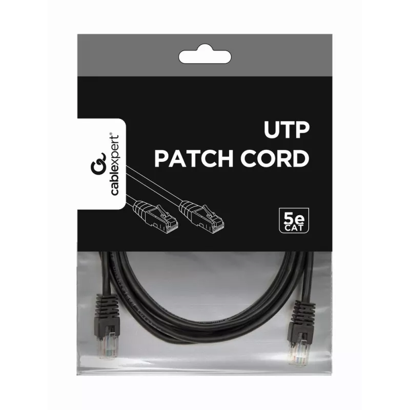 Cabo de rede GEMBIRD - Cat 5e - UTP - 3 m - preto