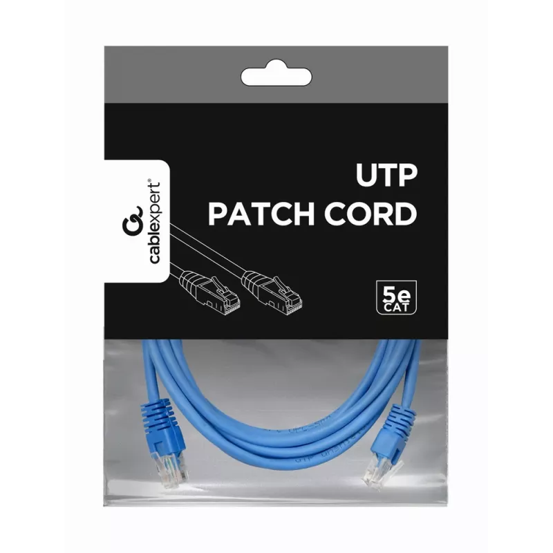 Cabo de rede GEMBIRD - Cat 5e - UTP - 3 m - azul
