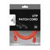Cabo de rede GEMBIRD - Cat 5e - UTP - 3 m - vermelho