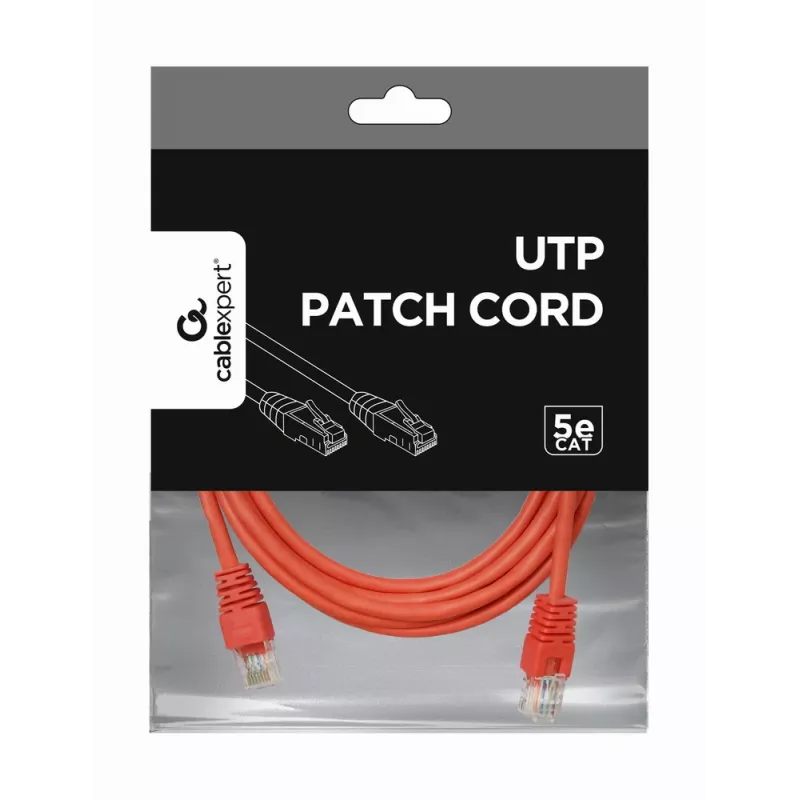 Cabo de rede GEMBIRD - Cat 5e - UTP - 3 m - vermelho