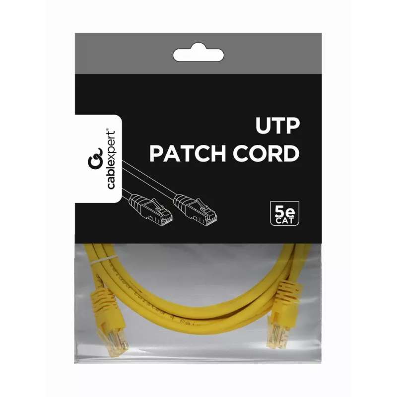 Cabo de rede GEMBIRD - Cat 5e - UTP - 3 m - amarelo