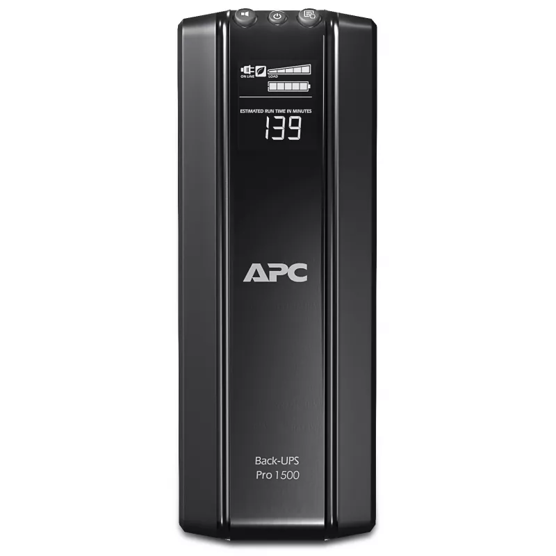 APC Back-UPS Pro, 1500VA/865W, torre, 230V, 10 tomadas IEC C13, AVR, LCD, bateria substituível pelo utilizador