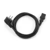 Gembird PC-186-VDE cabo de alimentação, CEE 7/7 para C13, VDE, 1,8 m, preto