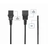 Gembird PC-186-VDE cabo de alimentação, CEE 7/7 para C13, VDE, 1,8 m, preto