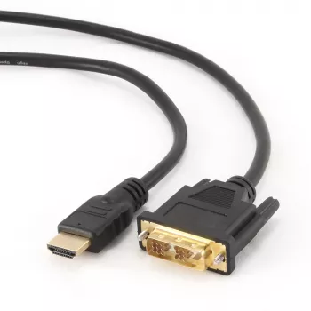 Cabo HDMI para DVI macho-macho GEMBIRD com fichas banhadas a ouro 2,0 m embalagem bulk