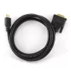 Cabo HDMI para DVI macho-macho GEMBIRD com fichas banhadas a ouro 2,0 m embalagem bulk
