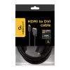 Cabo HDMI para DVI-D GEMBIRD CC-HDMI-DVI-10 3 m, preto, macho-macho, contactos banhados a ouro
