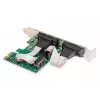 Placa de expansão PCIe DIGITUS Serial I/O, 2 portas, 2 x DB9 M chapa de slot + chapas LP chipset MCS9901