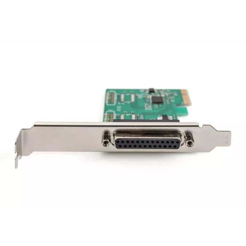Placa de expansão PCIe DIGITUS Parallel I/O, 1 porta, 1x DB25 F