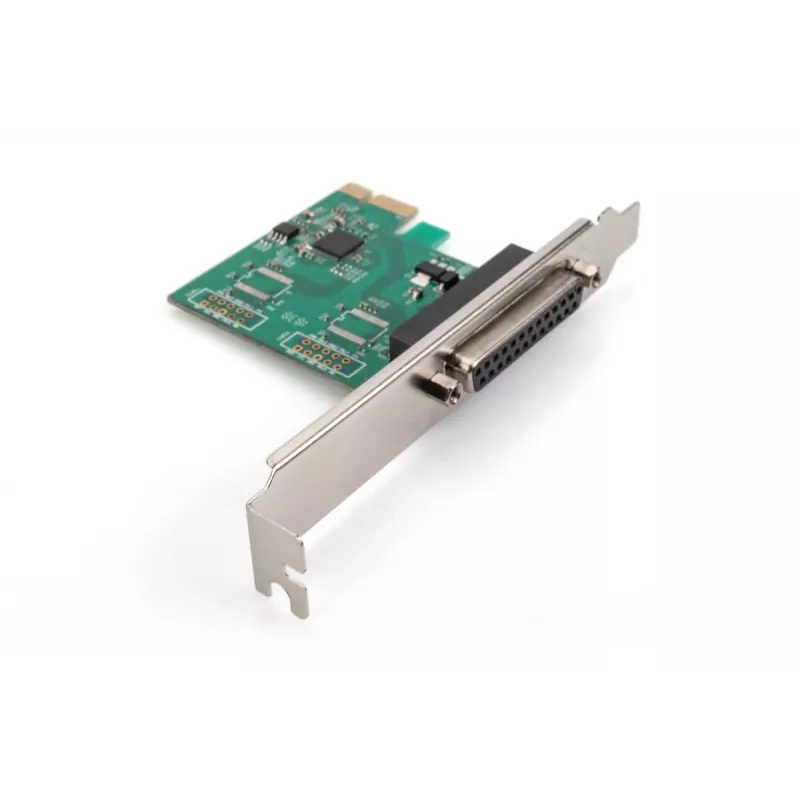 Placa de expansão PCIe DIGITUS Parallel I/O, 1 porta, 1x DB25 F