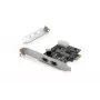 Placa de interface DIGITUS IEEE 1394b, PCIe 3 portas, 2x9 pinos externo + 1x9 pinos interno