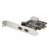 Placa de interface DIGITUS IEEE 1394b, PCIe 3 portas, 2x9 pinos externo + 1x9 pinos interno