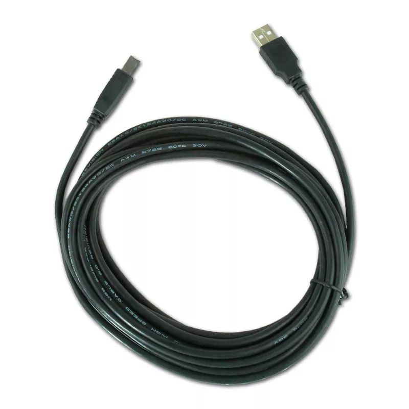 Cabo USB, Gembird 4,5 m USB 2.0 A/B M, preto, macho/macho