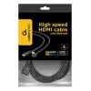 Cabo HDMI de alta velocidade com Ethernet GEMBIRD, ficha de 90 graus para cima, 3 m