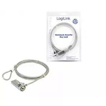 Cabo de segurança para portátil LogiLink NBS002 com fechadura de combinação 1,5 m