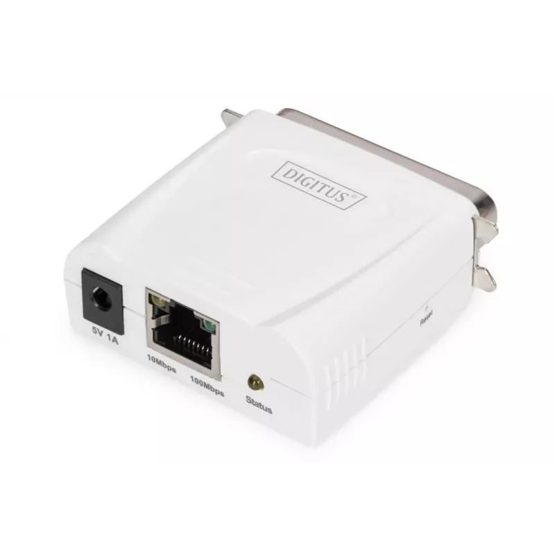 Servidor de impressão Fast Ethernet paralelo DIGITUS (dn130011)
