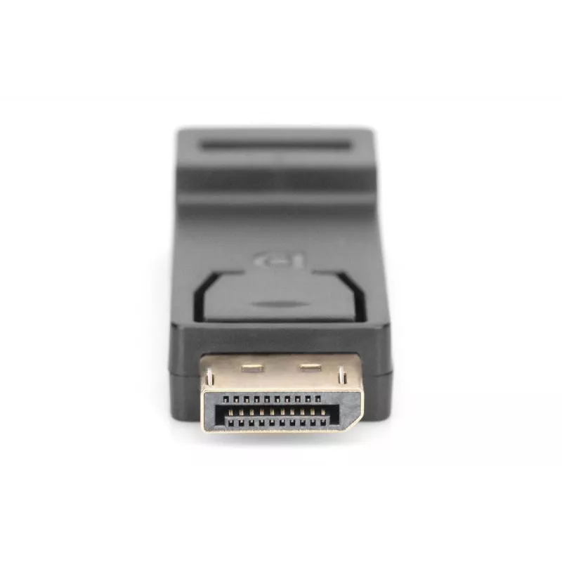 Adaptador DisplayPort DIGITUS ASSMANN, DP - HDMI Type-A macho/fêmea, com bloqueio, CE preto