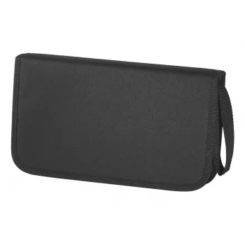 Estojo de nylon Hama para 64 CD, 64 discos, preto, nylon