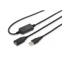 Cabo repetidor USB 2.0 DIGITUS USB A macho / A fêmea 10m (DA-73100-1)