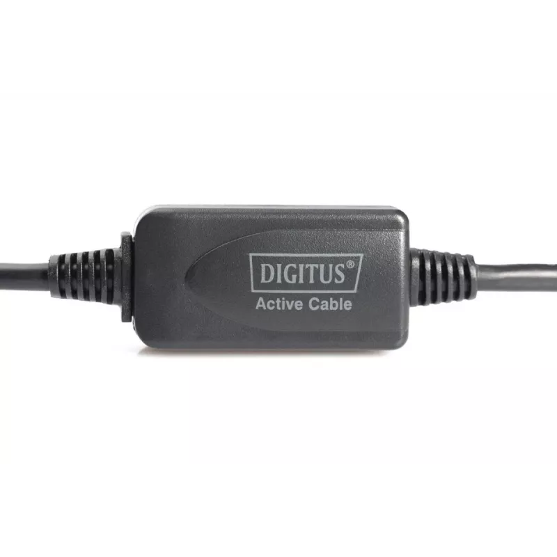 Cabo repetidor USB 2.0 DIGITUS USB A macho / A fêmea 10m (DA-73100-1)