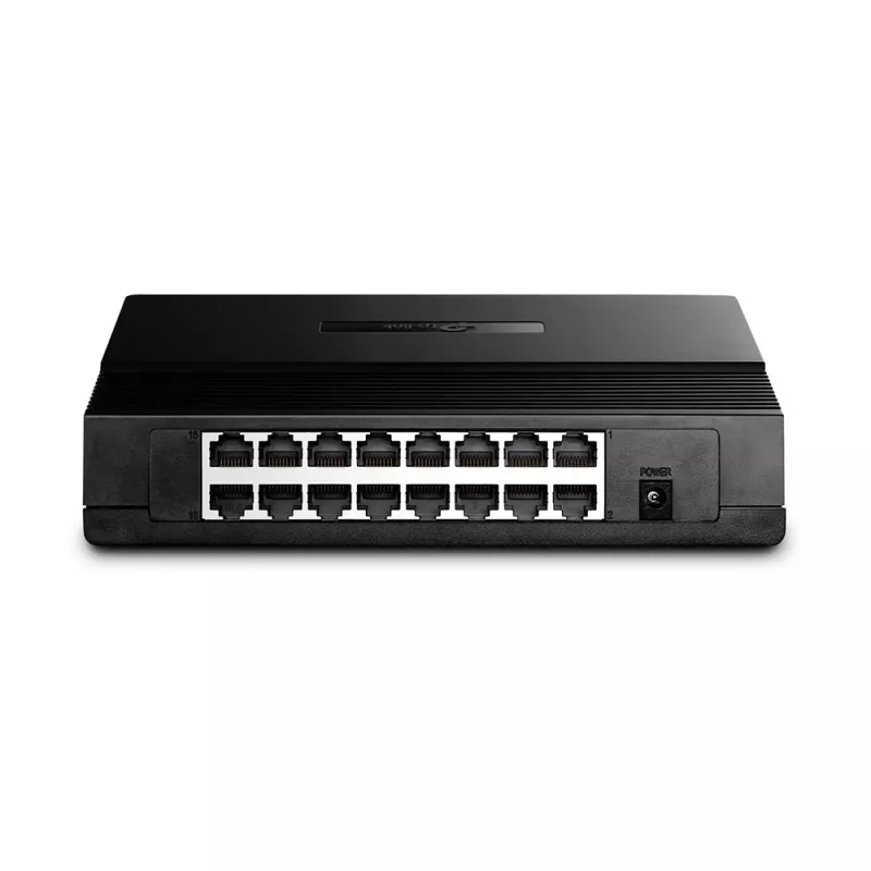 TP-Link Switch de secretária 16 portas 10/100Mbps, Não gerido, Fast Ethernet (10/100), Full Duplex, Montagem em rack, Montagem na parede