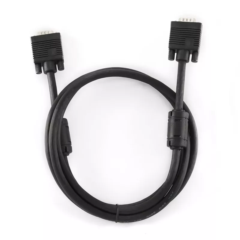 Cabo GEMBIRD Premium VGA HD15M/HD15M Duplo Blindado com 2*Núcleo de ferrite 2,0 m / Preto