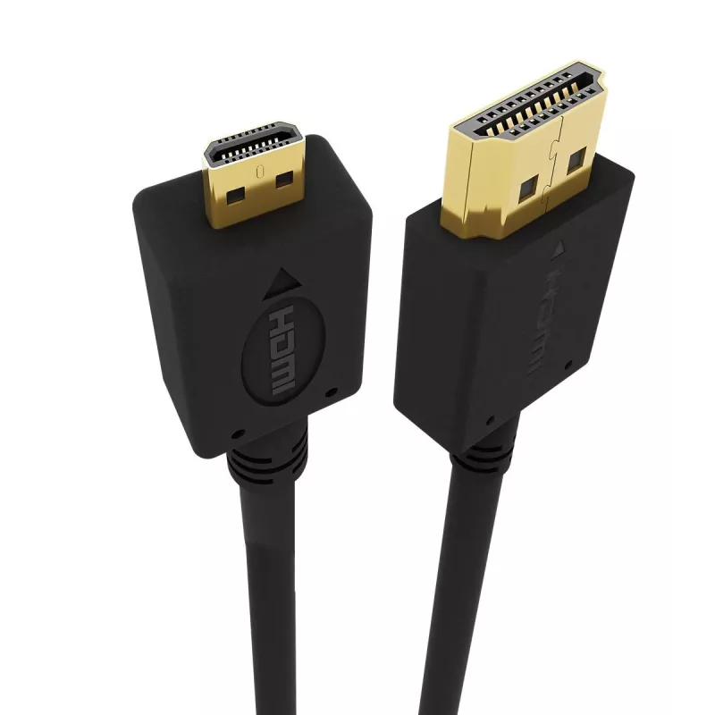 Gembird CC-HDMID-6 Cabo HDMI para Micro HDMI (Tipo D), banhado a ouro, 1,8 m, preto
