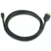 Gembird CC-HDMID-6 Cabo HDMI para Micro HDMI (Tipo D), banhado a ouro, 1,8 m, preto