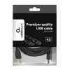 Cabo GEMBIRD de qualidade premium USB ficha A para ficha B 4,5m - preto
