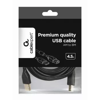 Cabo GEMBIRD de qualidade premium USB ficha A para ficha B 4,5m - preto