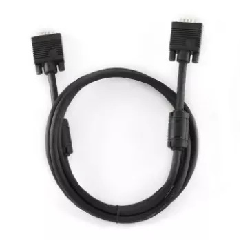 Cabo GEMBIRD Premium VGA HD15M/HD15M duplo blindado com 2 núcleos de ferrite 10m preto