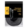 Cabo GEMBIRD Premium VGA HD15M/HD15M duplo blindado com 2 núcleos de ferrite 10m preto