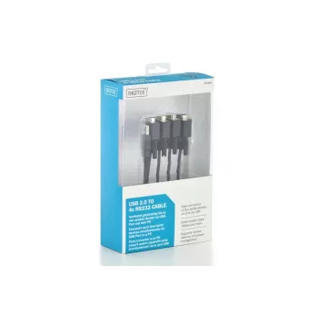 Cabo DIGITUS USB 2.0 para 4x Rs232 1.5m