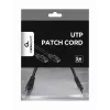 Cabo de rede GEMBIRD - Cat 5e - UTP - 25cm - Preto