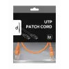 Cabo de rede GEMBIRD - Cat 5e - UTP - 25 cm - Laranja