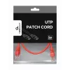 Cabo de rede GEMBIRD - Cat 5e - UTP - 25 cm - Vermelho