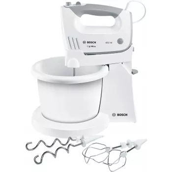 Batedeira manual Bosch MFQ36460 ErgoMixx com tigela de suporte 450 W Branco