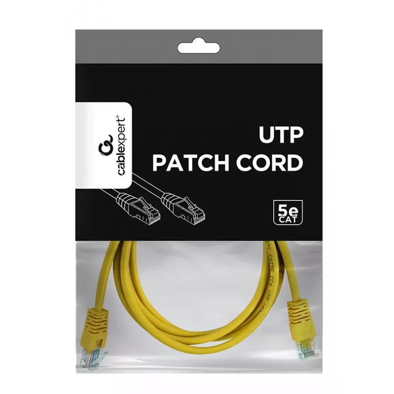 Cabo de rede GEMBIRD - Cat 5e - UTP - 1,5 m - amarelo