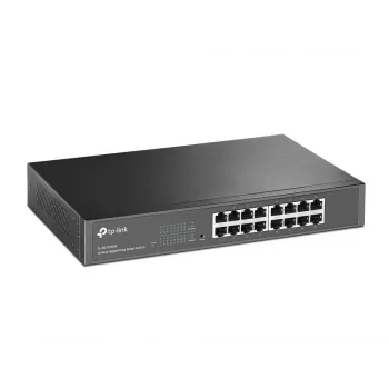 Switch de rede TP-Link 16 portas Gigabit Easy Smart, gerido, L2, Gigabit Ethernet (10/100/1000), montagem em rack, 1U