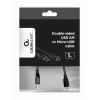 Cabo GEMBIRD USB 2.0 AM para Micro-USB bilateral, 1m - preto