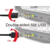 Cabo GEMBIRD USB 2.0 AM para Micro-USB bilateral, 1m - preto