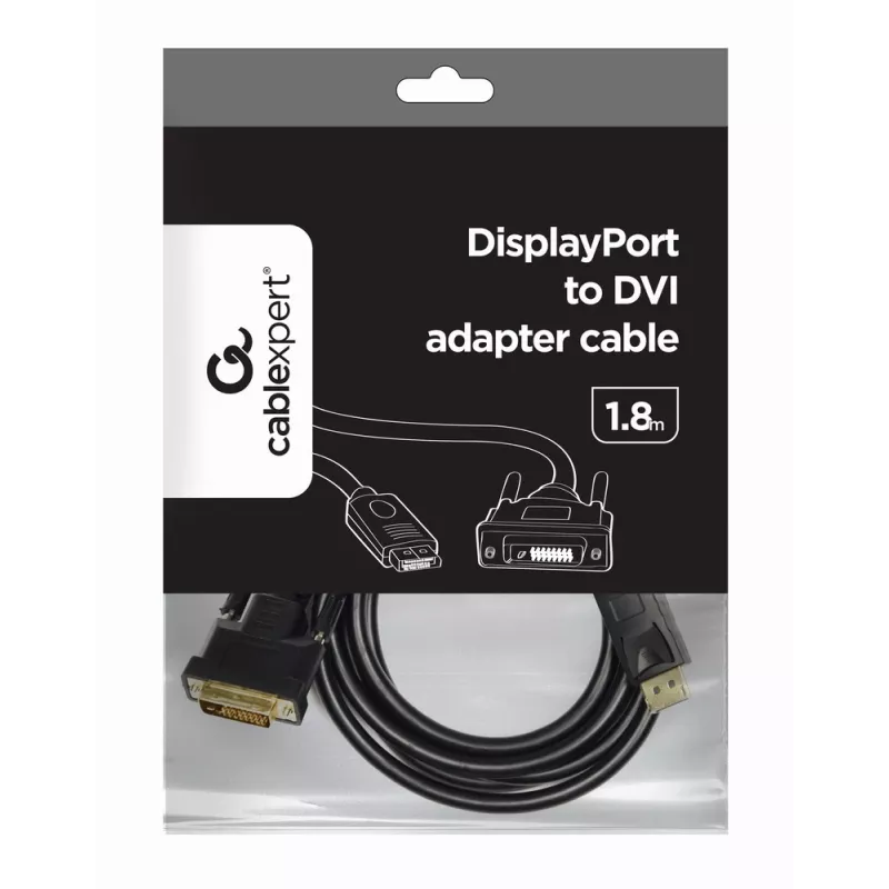 Cabo adaptador GEMBIRD DisplayPort para DVI 2,0 m