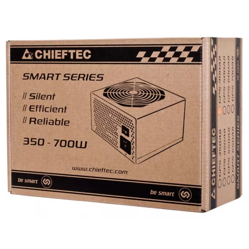 Fonte de alimentação Chieftec Smart GPS-700A8 700 W 20+4 Pin ATX PS/2 preto