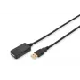 Cabo de extensão repetidor USB 2.0 DIGITUS 5 m