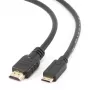 Gembird CC-HDMI4C-6 Cabo HDMI para Mini HDMI (Tipo C) com Ethernet, 1,8 m, preto