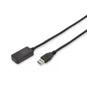 Cabo repetidor USB 3.0 DIGITUS USB A macho / A fêmea 5 m (da-73104)