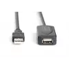 Cabo repetidor USB 2.0 DIGITUS USB A macho / A fêmea 20 m (DA-73102)